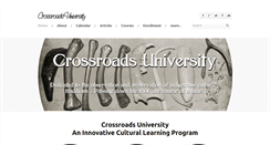 Desktop Screenshot of crossroads-university.com