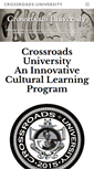 Mobile Screenshot of crossroads-university.com