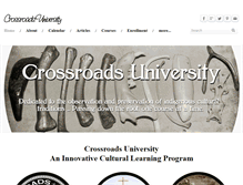 Tablet Screenshot of crossroads-university.com